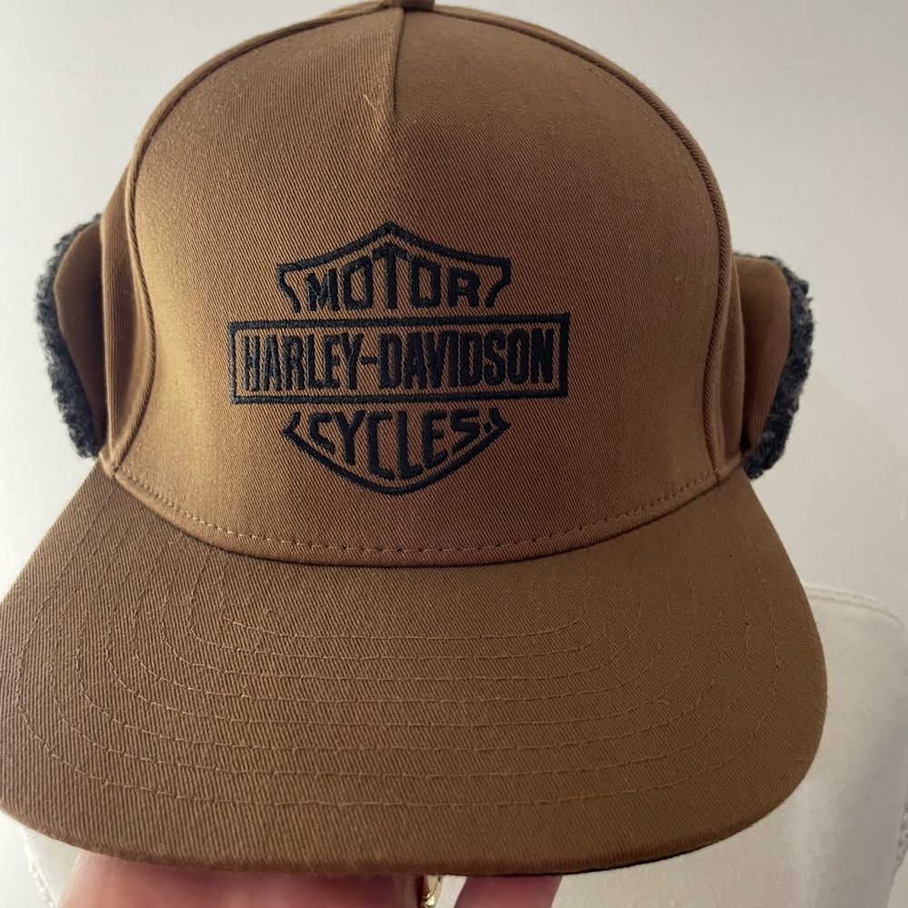 Harley-Davidson Brown Cap with Ear Flaps - Picture 2 of 12